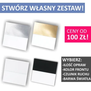 Q2 Zestaw lampek opraw schodowych z czujnikami ruchu