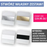 Q31 Zestaw lampek opraw schodowych z czujnikami ruchu